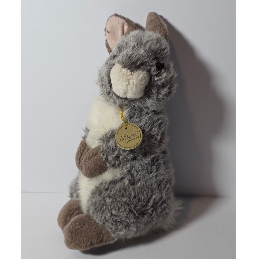 Miyoni Aurora Dutch Bunny Rabbit Gray White 10" Plush Stuffed Animal Easter